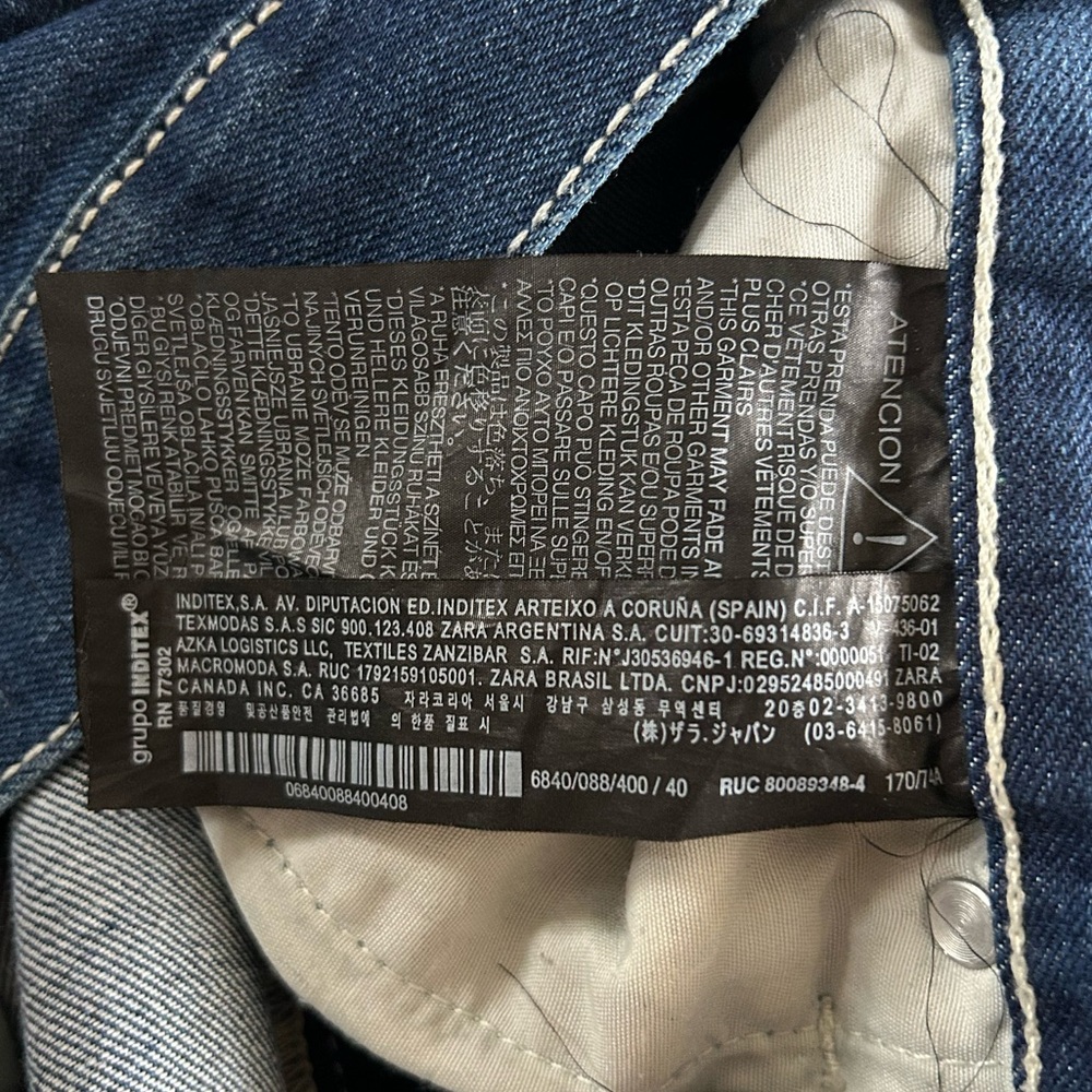 Zara Dark Blue Flare Jeans - Picture 3 of 11